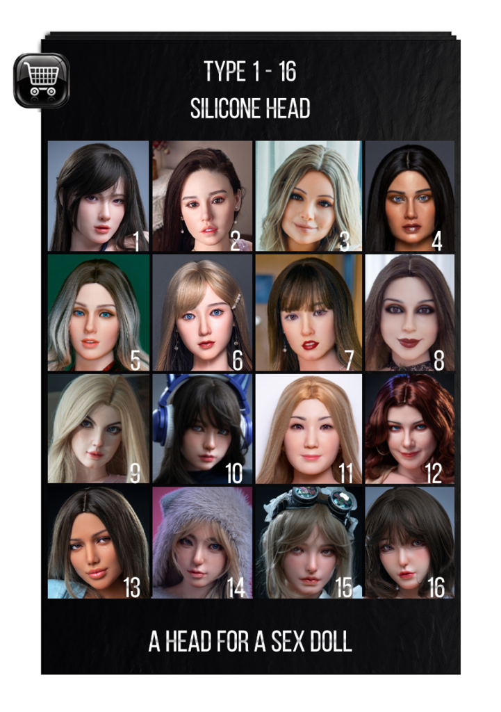 Hard Silicone Head for Irontech sex doll - woman