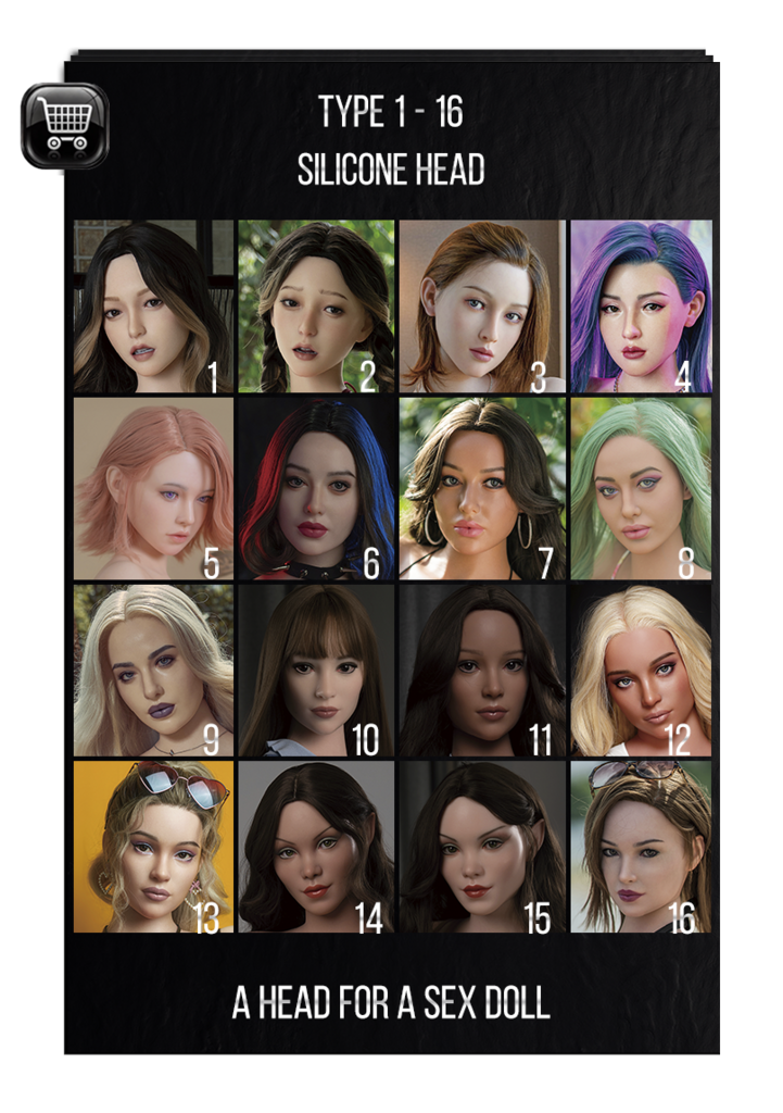 Solid silicone head for a sex doll Zelex Inspiration