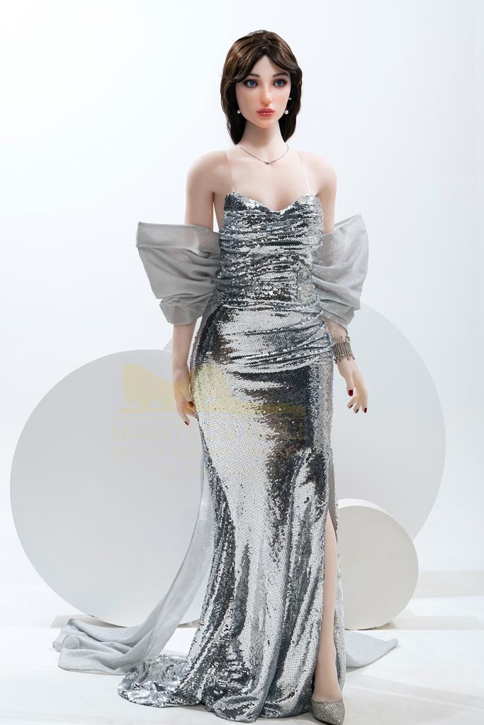 Realistic STPE sex doll irontech with silicone head 162 cm - Gia