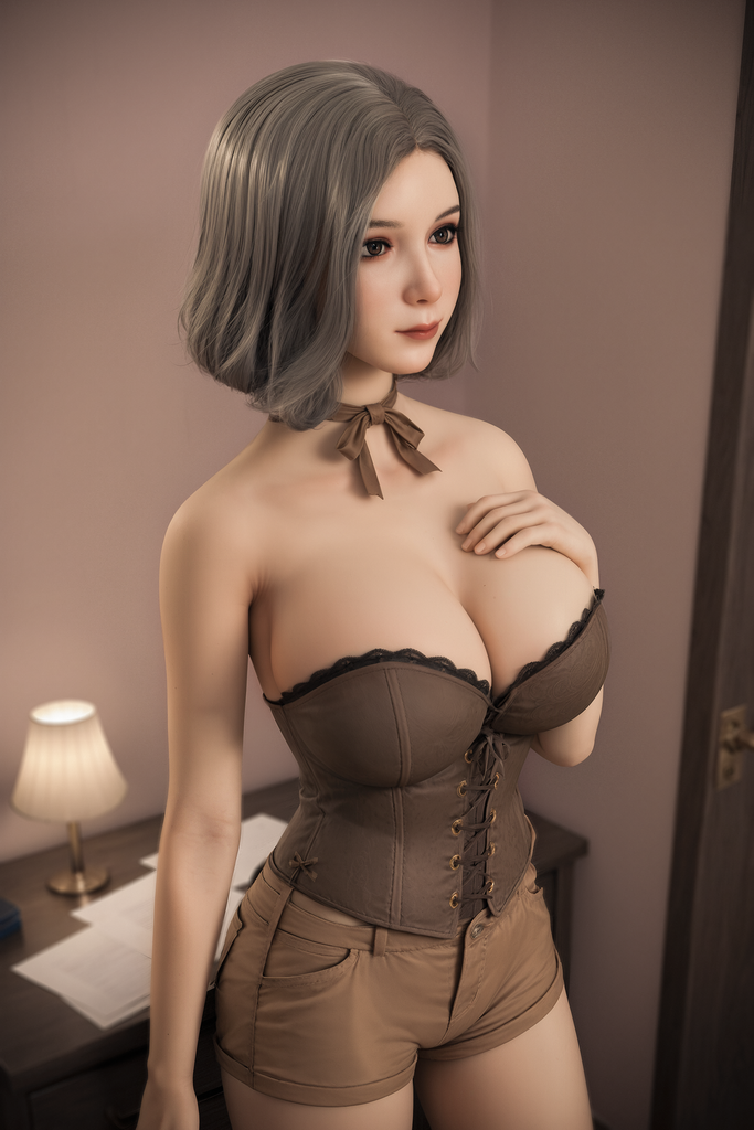 Realistic TPE + silicone head Aibei sex doll Aibei 153 cm - Lina d