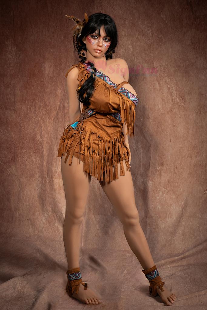 Realistic TPE Sigafun sex dolls with silicone head 159 cm - Ada