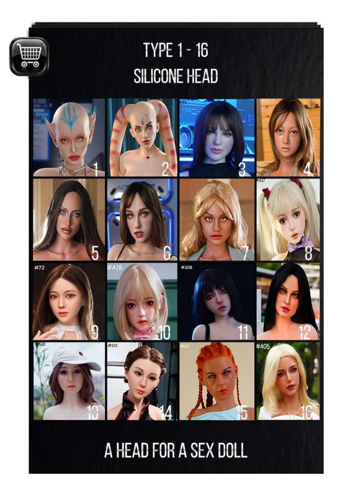 Hard Silicone Head for DollCastle sex doll