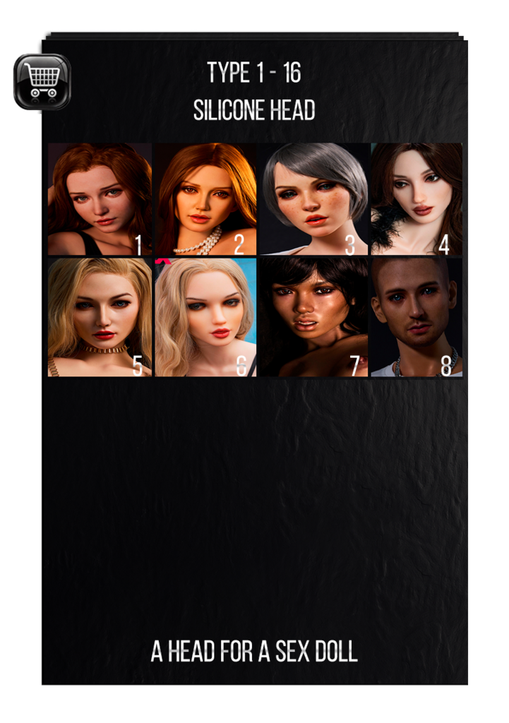 Hard Silicone Head for EX CyberFusion series sex doll