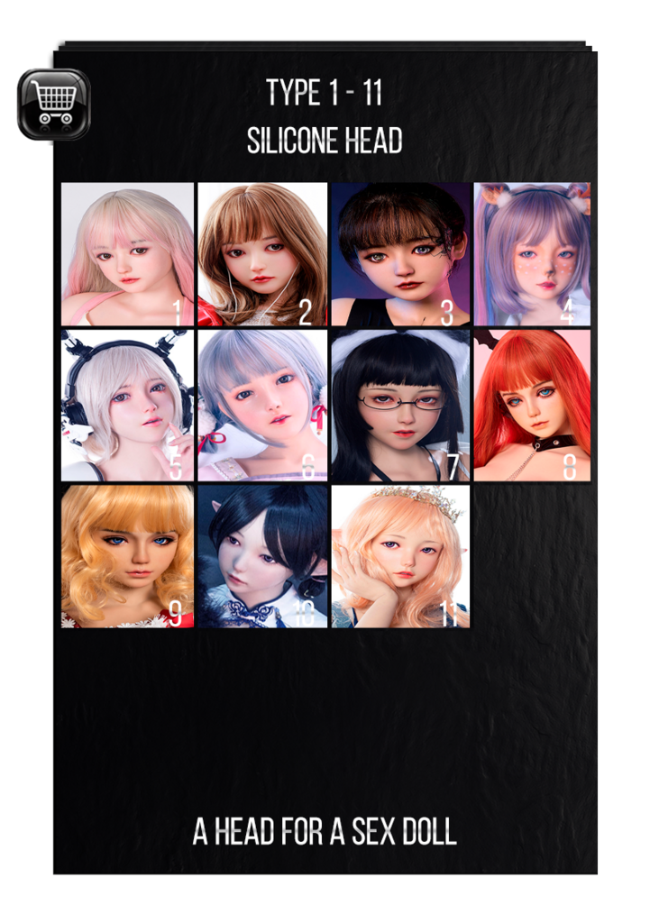 Hard Silicone Head for EX Utopia Fut-makeup series sex doll