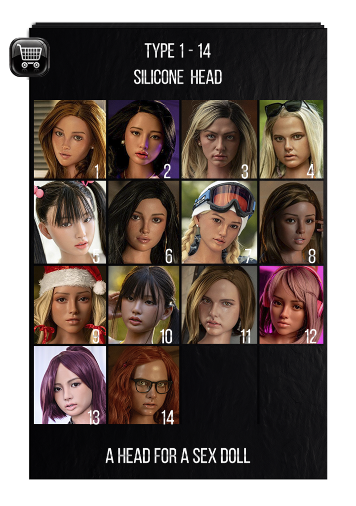 Hard Silicone Head for Lusandy sex doll