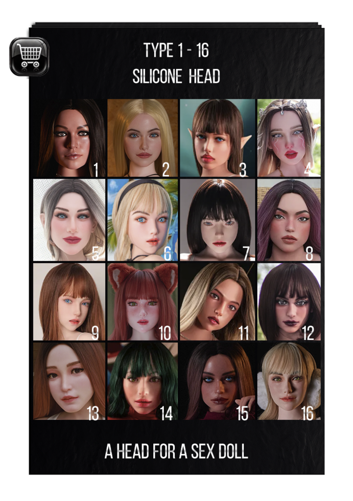 Hard Silicone Head for Climax sex doll