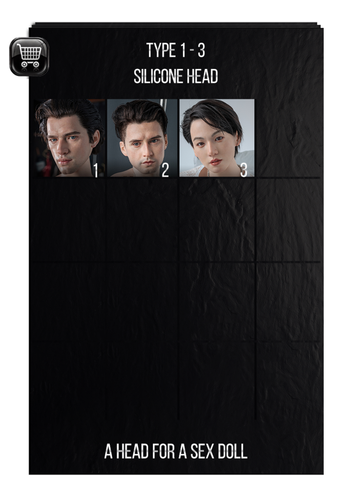 Hard Silicone Head for FanReal sex doll - men