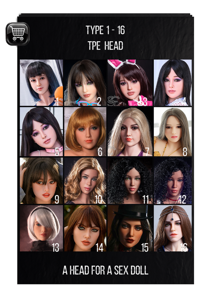 TPE head for a sex doll SE Doll
