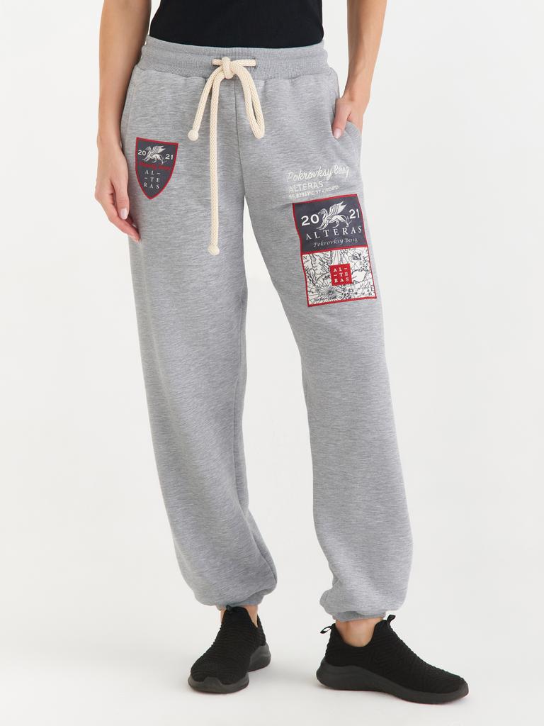 Брюки спортивные ALTERAS / серый меланж