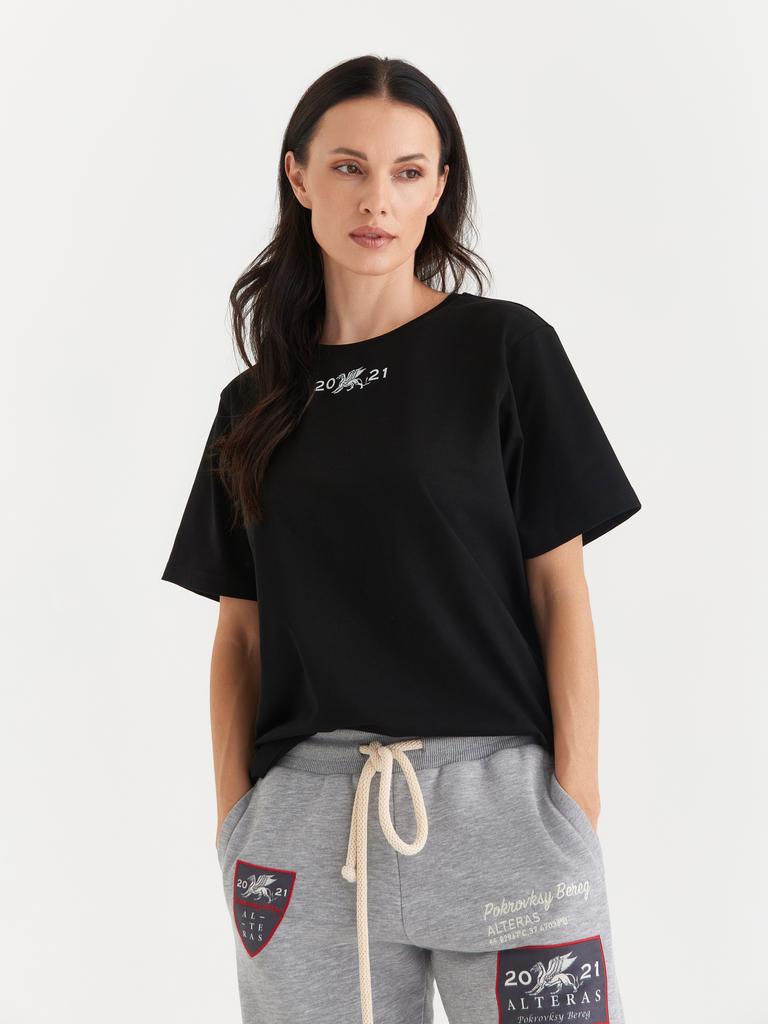 Футболка ALTERAS  с принтом / черный