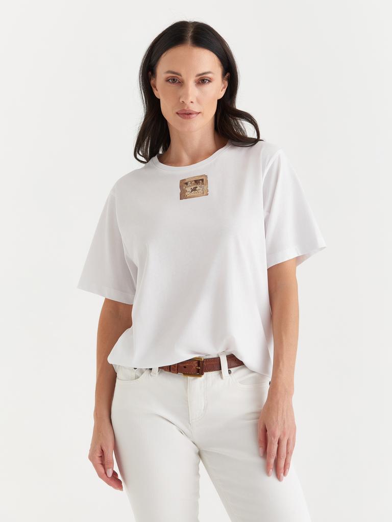 Футболка ALTERAS  с принтом Jan Janson - Wind Map, 1652 / белый