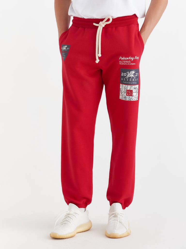 Брюки спортивные ALTERAS / красный