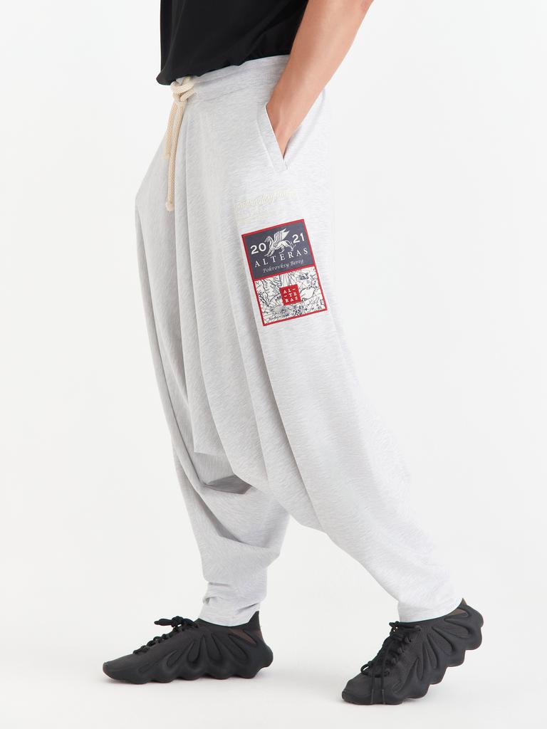 Брюки ALTERAS / белый меланж