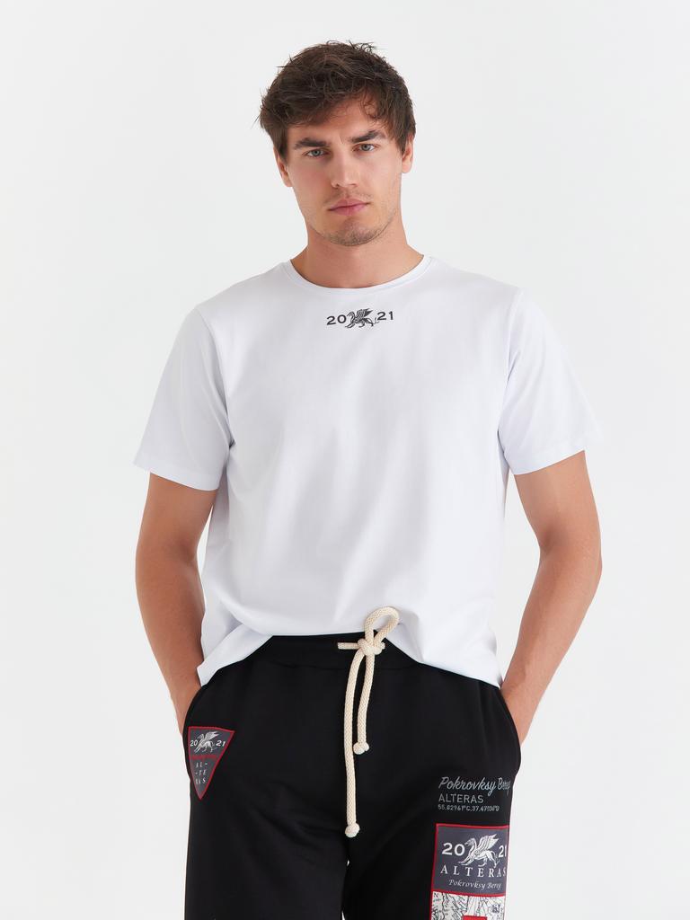 Футболка ALTERAS  с принтом / белый