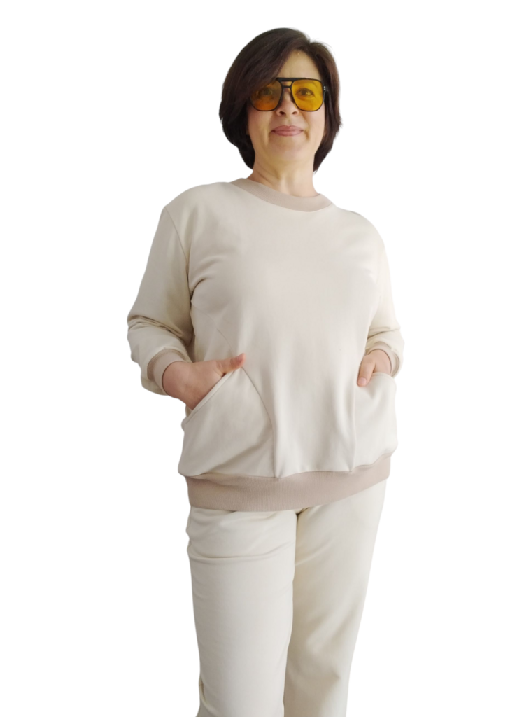 №9 лонгслив с карманами