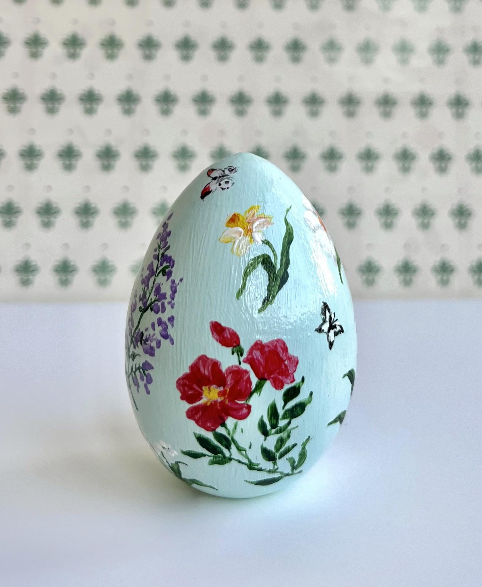 Яйцо пасхальное голубое