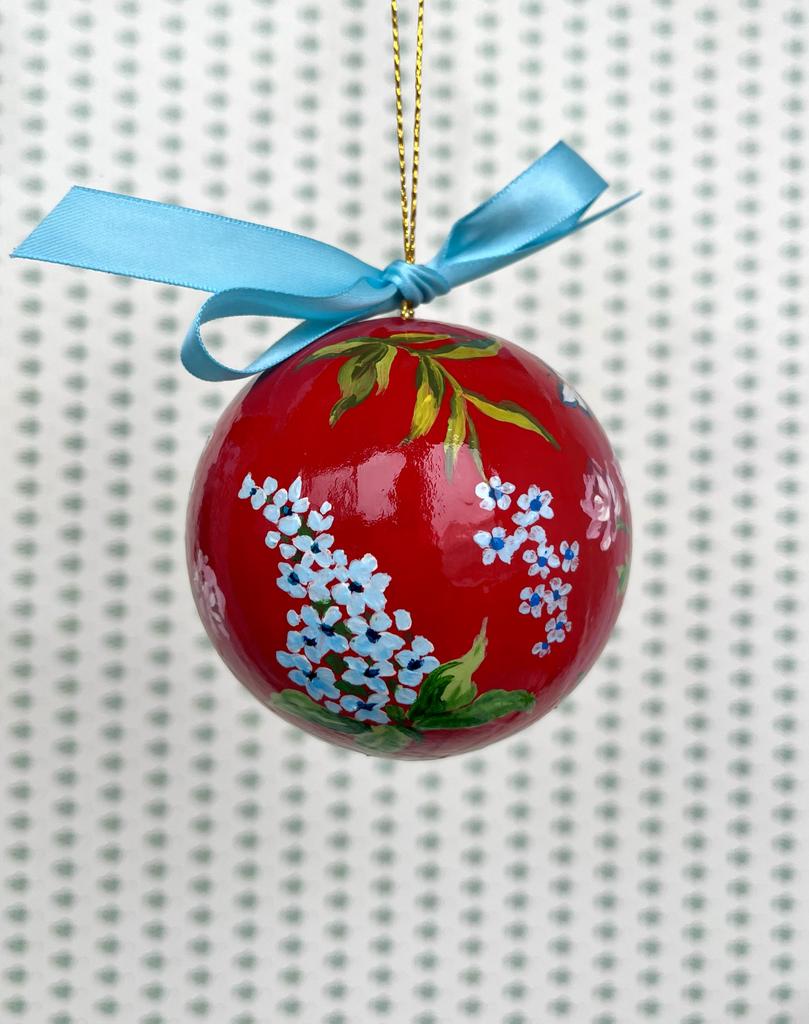 Ёлочный шар красный