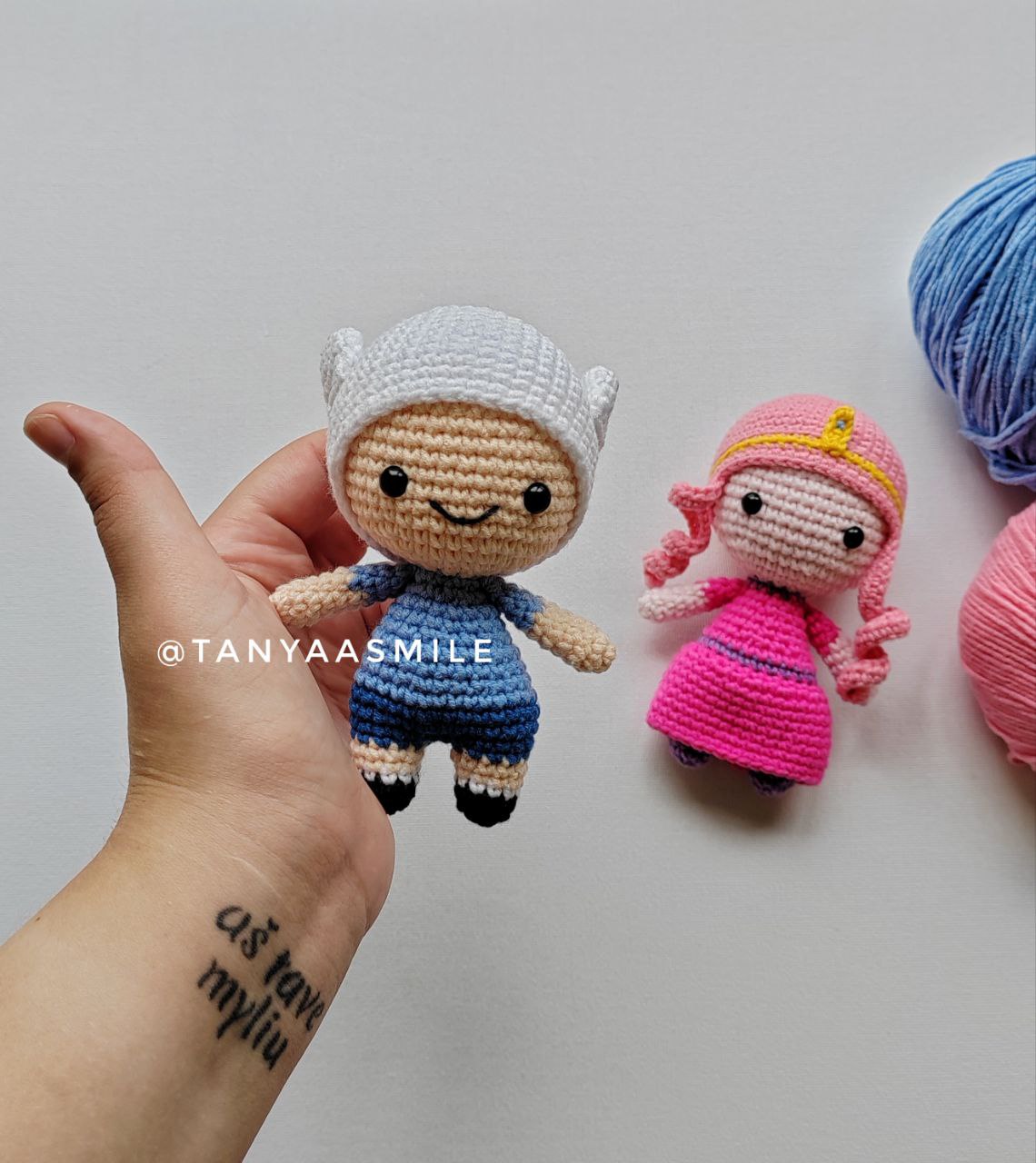 2 МК амигуруми "БубльГум и Финн"