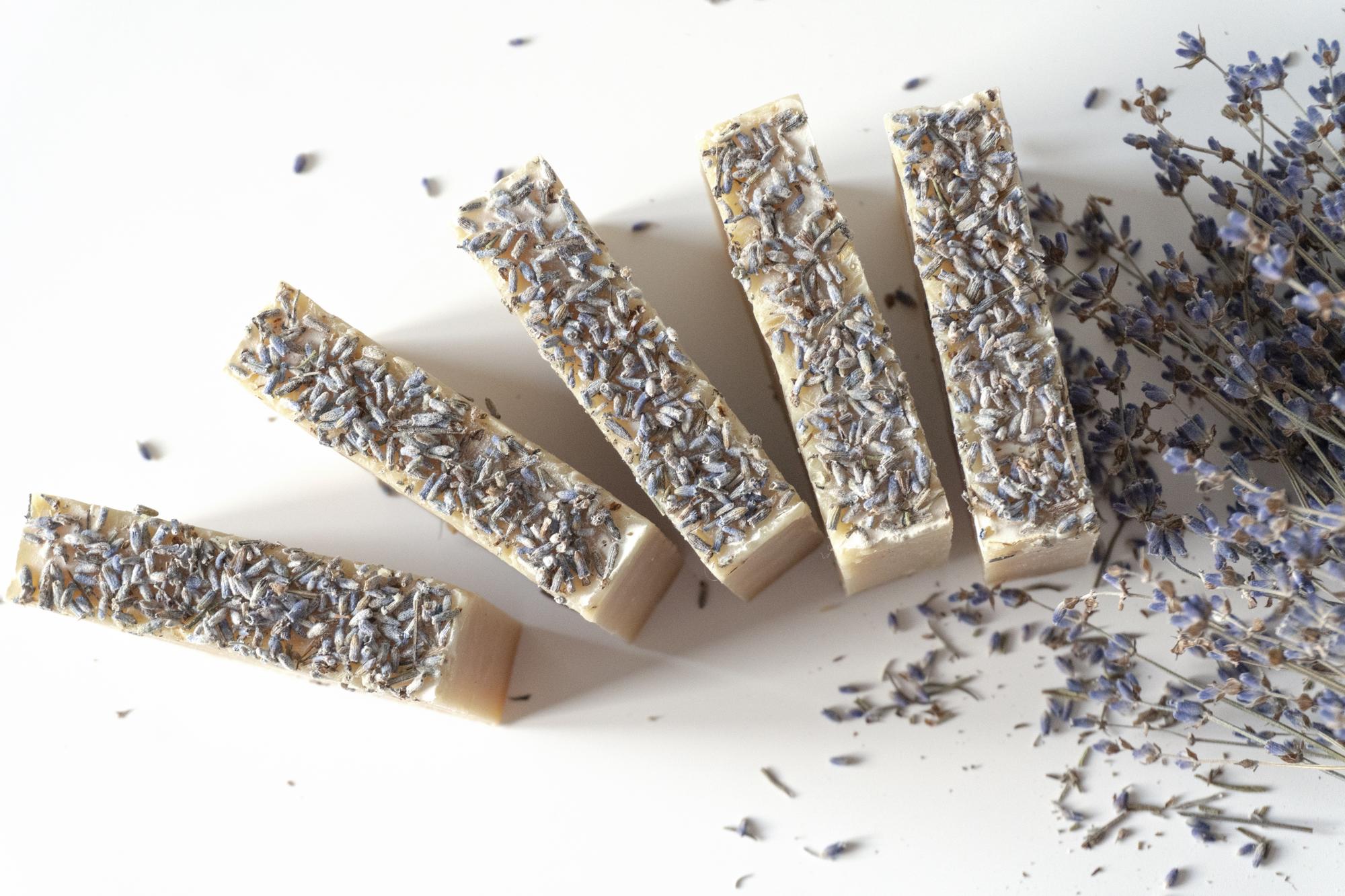 СЛИВОЧНАЯ ЛАВАНДА органическое лечебное мыло