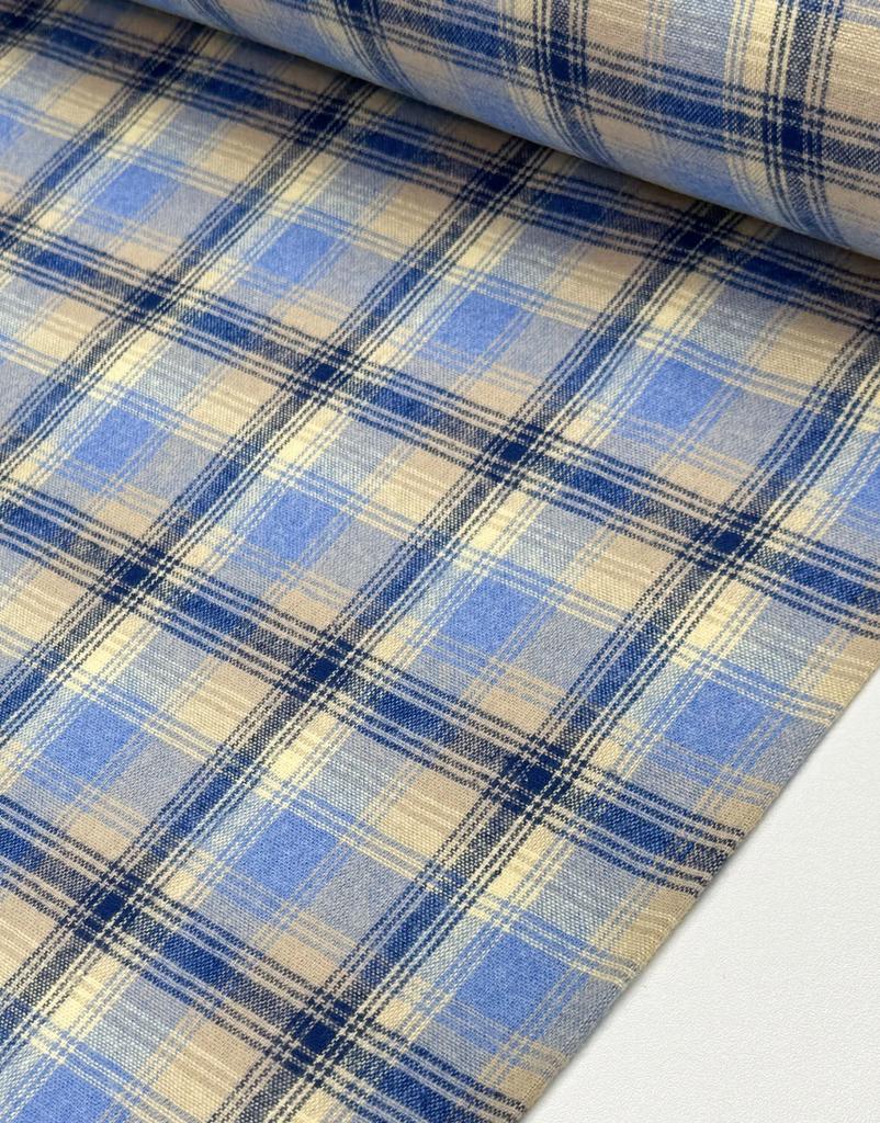 Фланель в клетку "Лунный градиент"