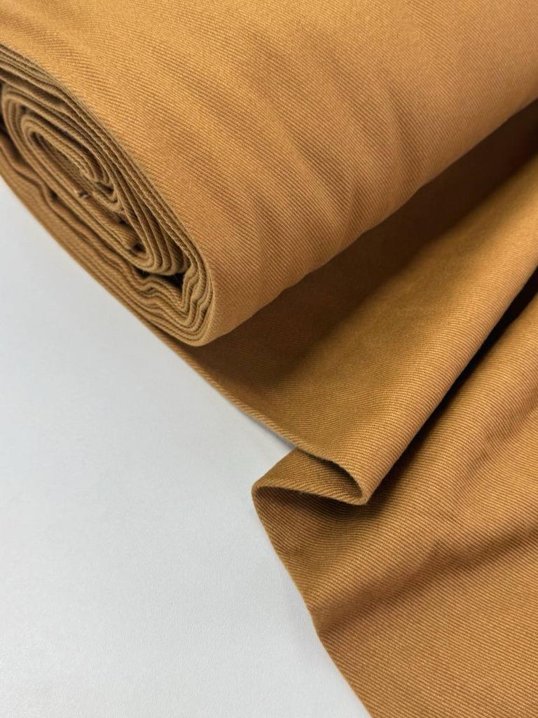 Винтажный Деним с эффектом велюра "кэмел"