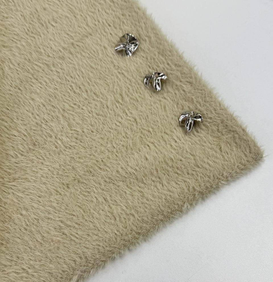 Трикотаж пушистый "Карамель"