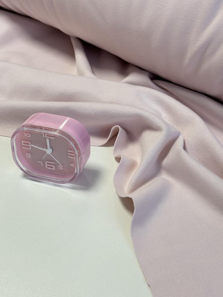 Двуслойный (double) велюровый трикотаж «Розовый снег»