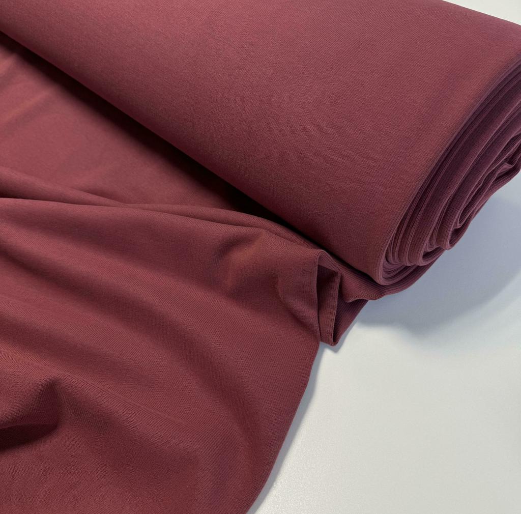 Двуслойный (double) велюровый трикотаж «Бургунди»