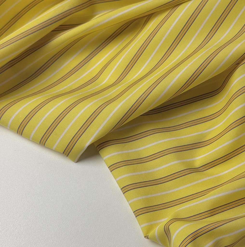 Хлопок в полоску «КАНАРЕЙКА»