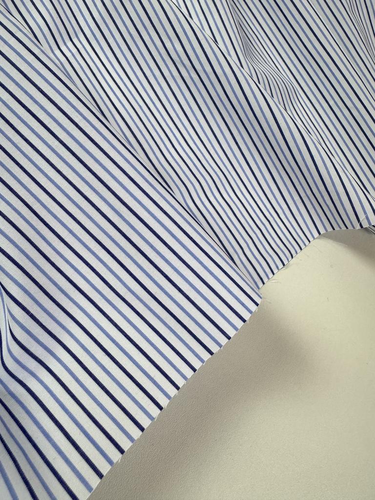 Хлопок в полоску «Морской бриз»