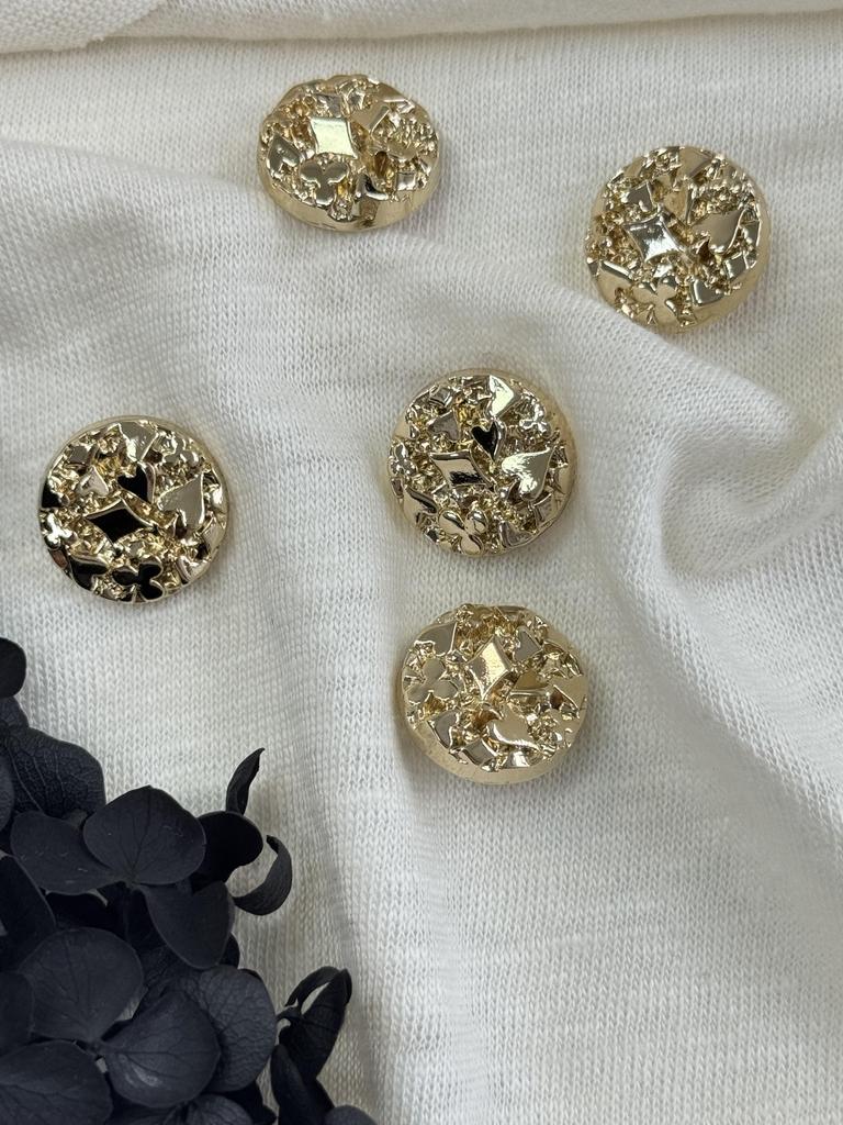 Пуговки металл (золото) Джокер