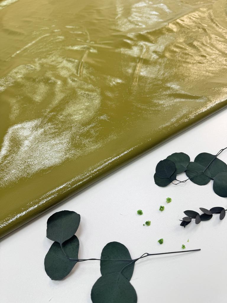 Экокожа лаке "Яблочный Агат"