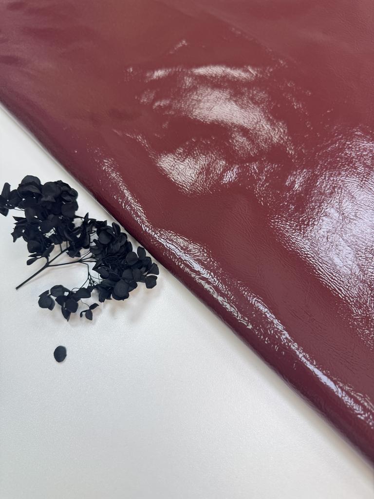 Экокожа лаке "Багровый Агат"