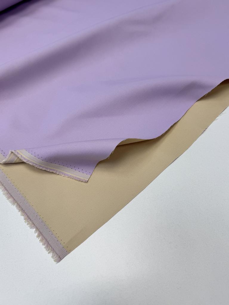 Габардин двухцветный с хлопком "Чаек Чабрец - Имбирь"