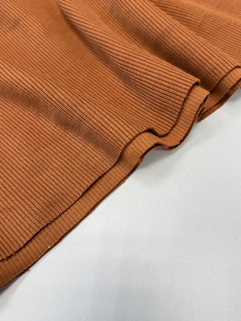 Вязаный трикотаж «Терракотовые Косы»