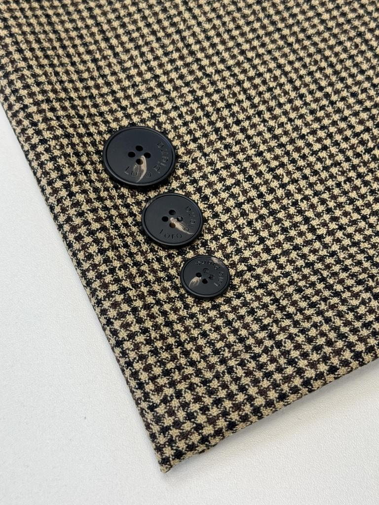 Костюмная шерсть Италия Гусиная лапка