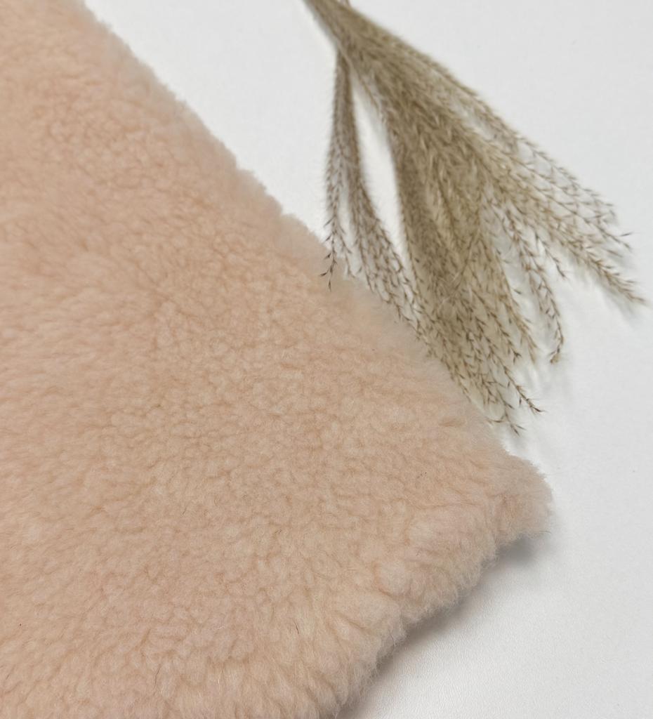 ЭКО мех с шерстью "Гималайская соль"