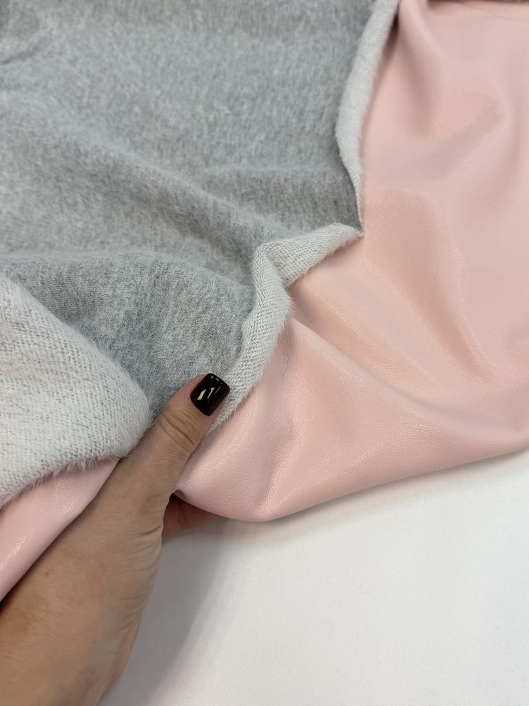 Пушистый с хлопком трикотаж "Иней"