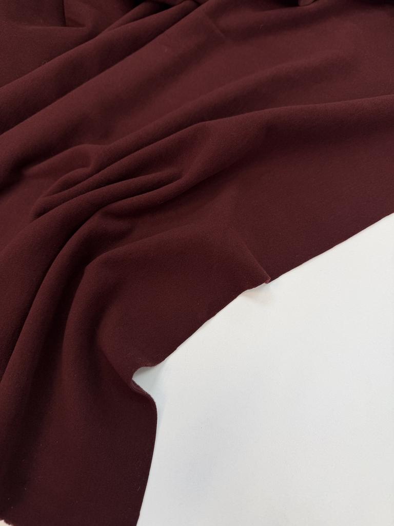 Трикотаж double face с эффектом велюра «Мерзлая вишня»