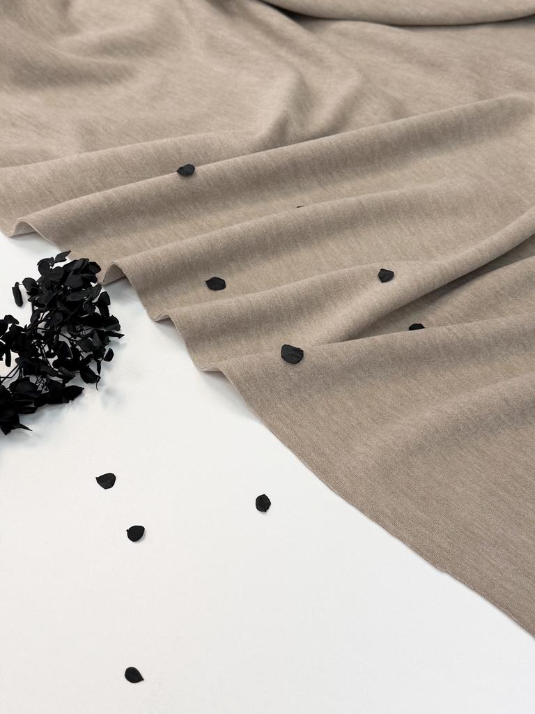 Трикотаж double с эффектом велюра «Меренга»