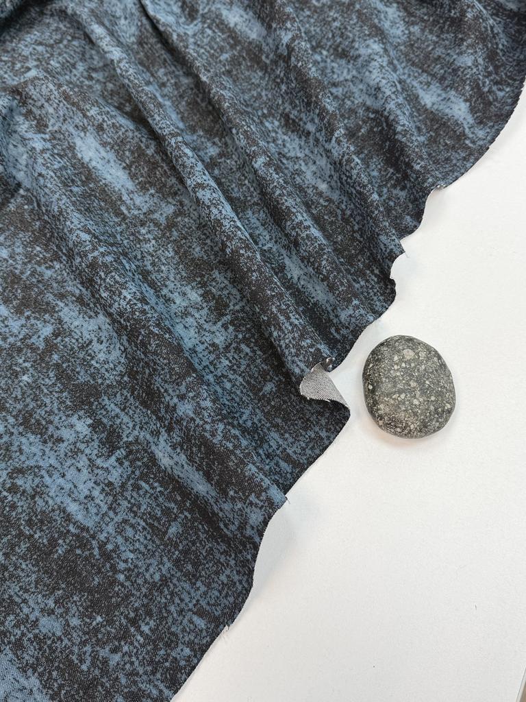 Деним с эластаном "Брызги океана»