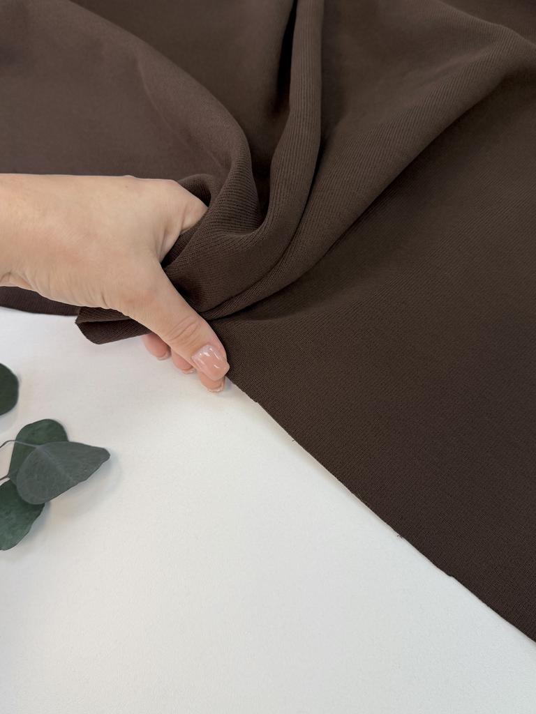 Двуслойный (double) велюровый трикотаж «Брауни»