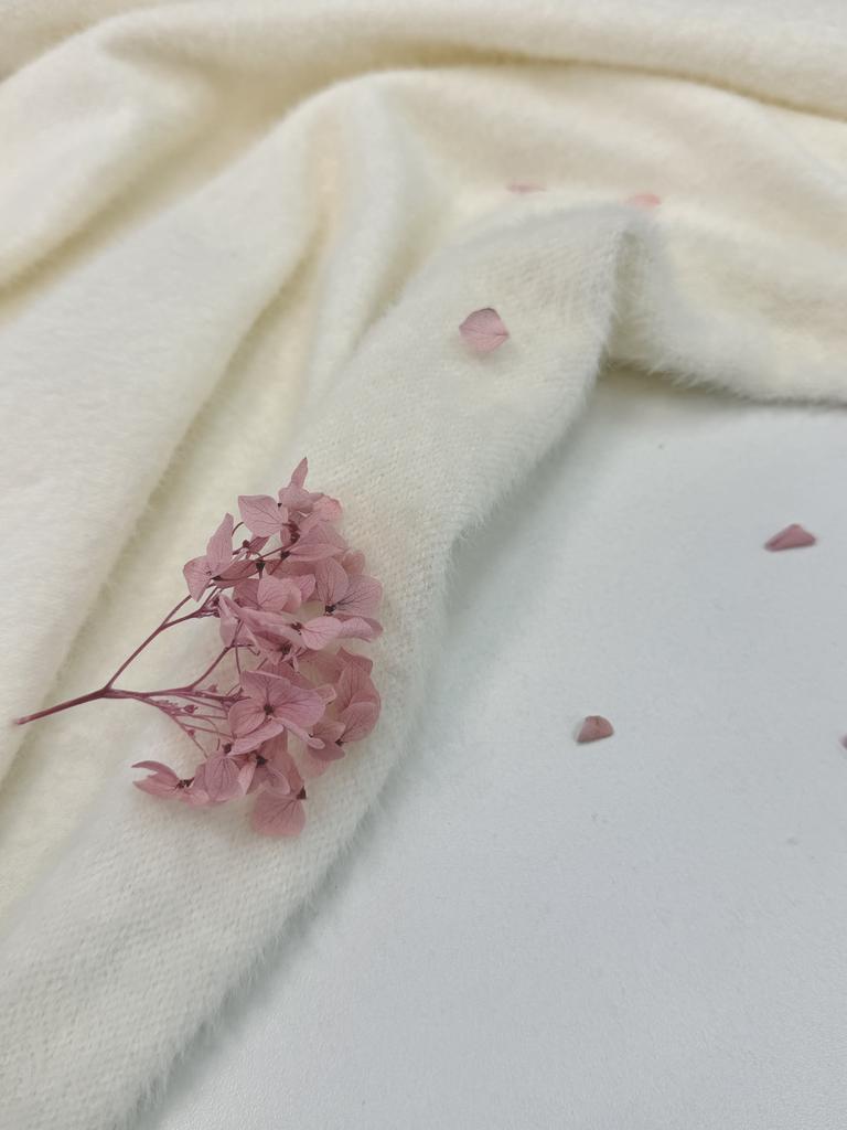 Пушистый с хлопком трикотаж "Ландыш"