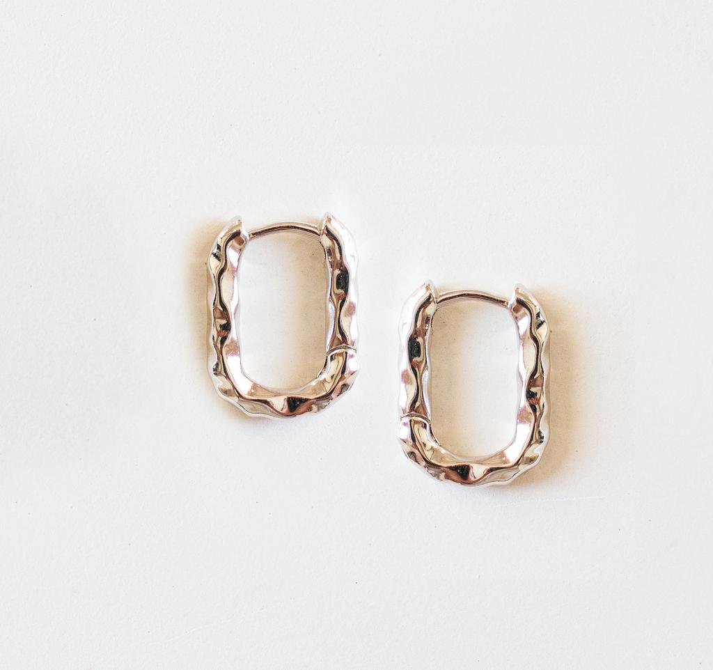 БАЗОВЫЕ СЕРЬГИ КОЛЬЦА РОДИЙ