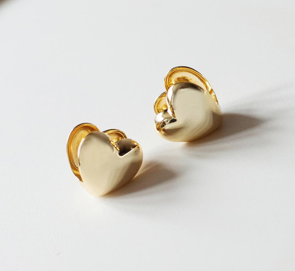 СЕРЬГИ ЗОЛОТЫЕ СЕРДЦА