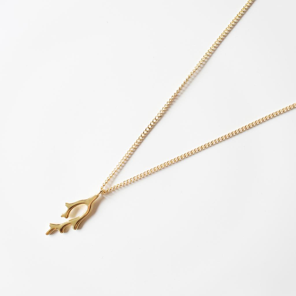 КУЛОН НА ЦЕПОЧКЕ КОРАЛЛ