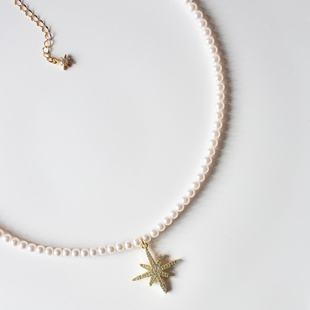 КОЛЬЕ ПУТЕВОДНАЯ ЗВЕЗДА / ЗОЛОТО