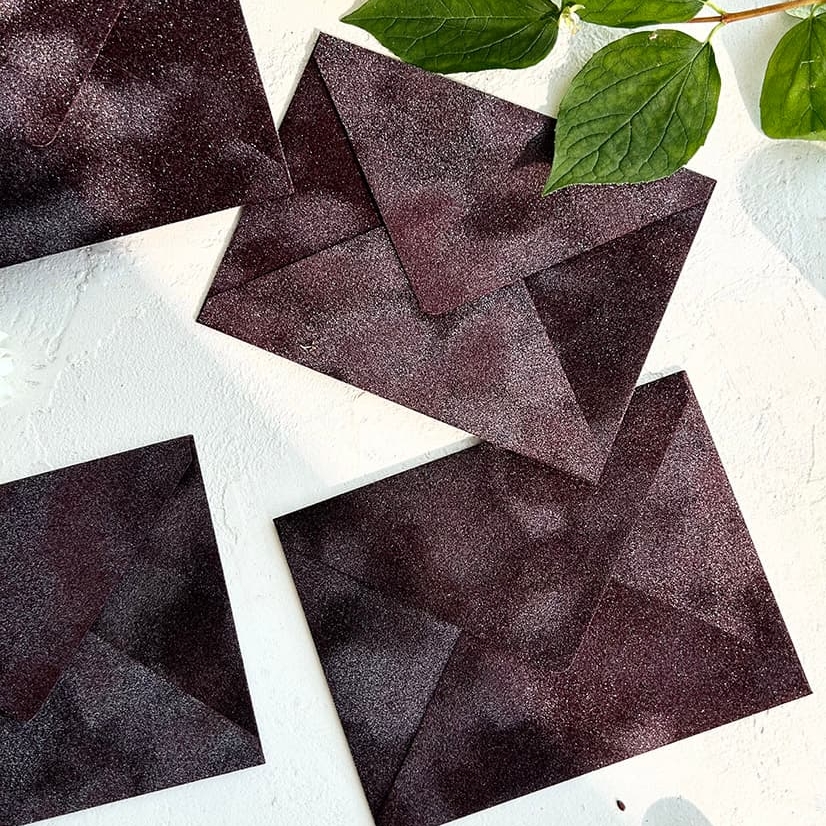 Дизайнерский бархатный конверт для сертификата