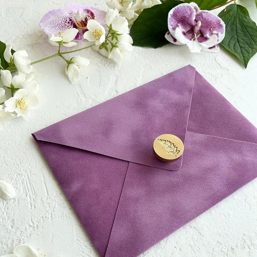 Конверт из бархата премиум евроформата