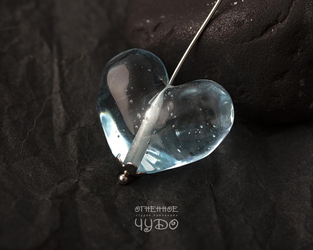 Бусина лэмпворк «Сердечко»